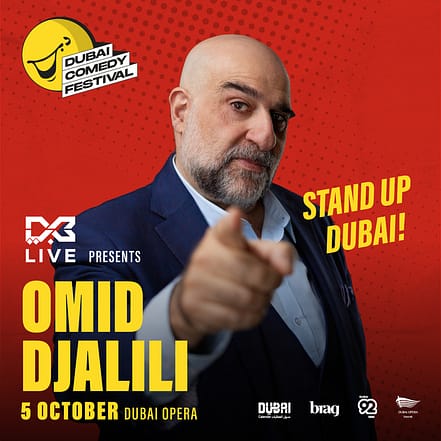 Omid Djalili Live at Dubai Comedy Festival 2025 – Dubai Comedy Festival JUZN.com Special Offers, Deals & Discounts