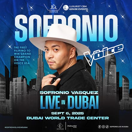 Sofronio Vasquez Live in Dubai World Trade Center – Concerts JUZN.com Special Offers, Deals & Discounts