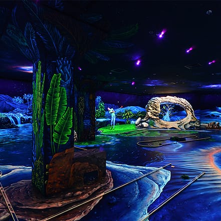 3D Blacklight Minigolf Tickets – Indoor Attractions JUZN.com Special Offers, Deals & Discounts