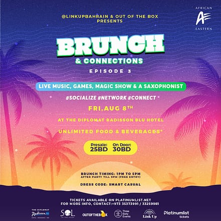 Brunch & Connections at Sol Lounge, Bahrain – Brunches JUZN.com Special Offers, Deals & Discounts