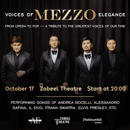 Mezzo: Voices of Elegance at Zabeel Theatre in Dubai – Classical Events JUZN.com Special Offers, Deals & Discounts