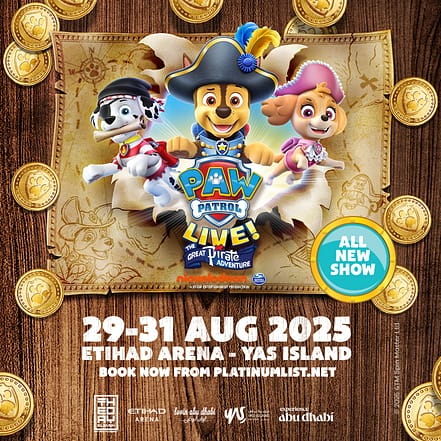 Paw Patrol Live! The Great Pirate Adventure at Etihad Arena Abu Dhabi – Kids Events JUZN.com Special Offers, Deals & Discounts