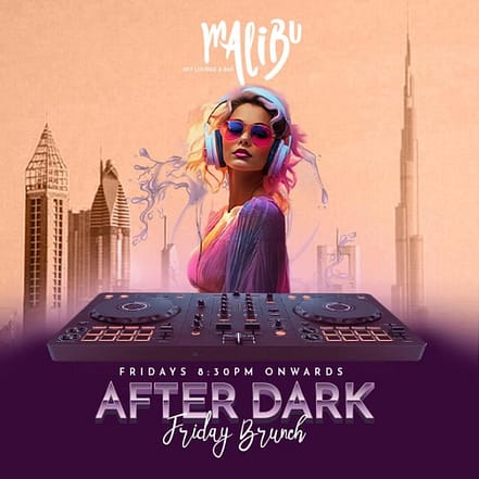 After Dark Friday Brunch at Malibu Sky Lounge, Dubai – Dining Experiences JUZN.com Special Offers, Deals & Discounts