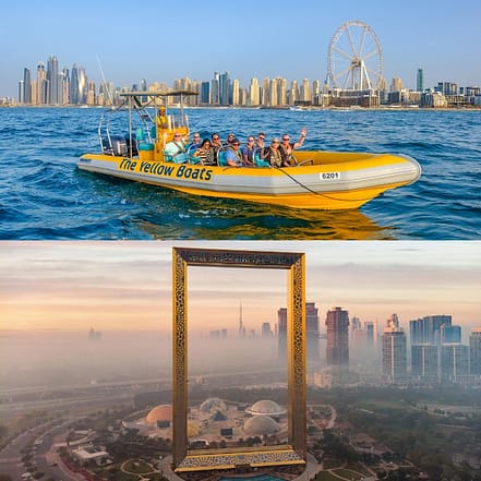 99 Minutes Premium Boat Tour + FREE Dubai Frame – Combo – Attractions Special Offers JUZN.com Special Offers, Deals & Discounts