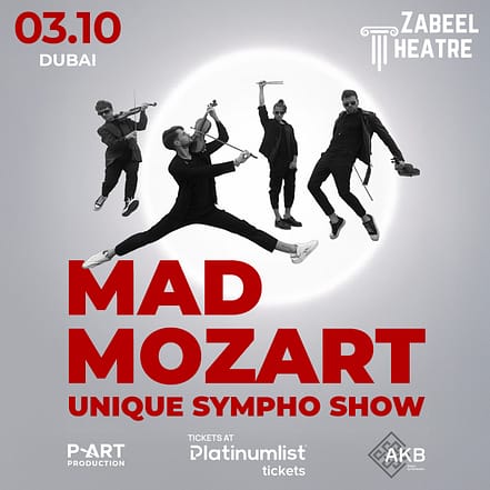 Mad Mozart: Unique Sympho Show at Zabeel Theatre in Dubai – Concerts JUZN.com Special Offers, Deals & Discounts
