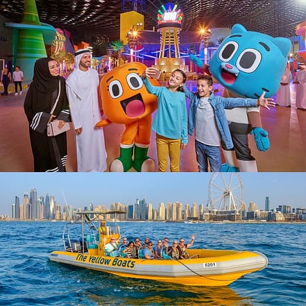Combo: IMG World Of Adventures + FREE 99 Minutes Premium Boat Tour – Combos and more adventures JUZN.com Special Offers, Deals & Discounts