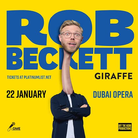 Rob Beckett at Dubai Opera – Comedy Events JUZN.com Special Offers, Deals & Discounts
