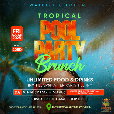 Tropical Pool Party Brunch at Waikiki Kitchen – Brunches JUZN.com Special Offers, Deals & Discounts
