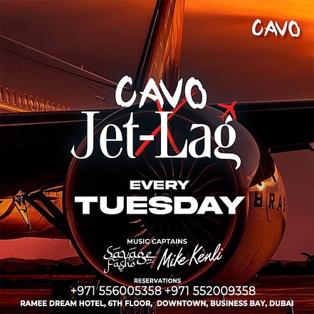 Jet-Lag at Cavo in Dubai – Nightlife JUZN.com Special Offers, Deals & Discounts
