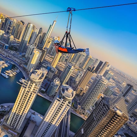 XLine Dubai Marina – The Longest Urban Zipline in The World – XDubai Attractions JUZN.com Special Offers, Deals & Discounts