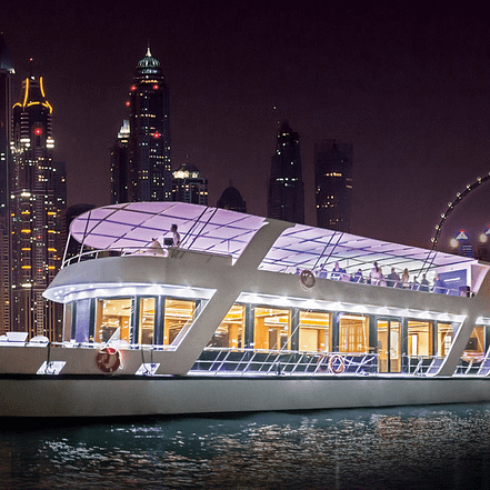 Dubai Marina Dinner Cruise with Live Music & Open Bar – Boat Tours and Cruises JUZN.com Special Offers, Deals & Discounts