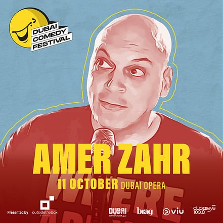 Amer Zahr Live at Dubai Comedy Festival 2025 – Dubai Comedy Festival JUZN.com Special Offers, Deals & Discounts