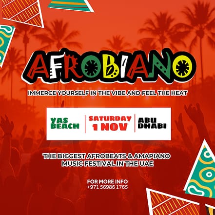 Afrobiano Festival at Yas Beach in Abu Dhabi – Nightlife JUZN.com Special Offers, Deals & Discounts