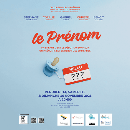 Le Prenom at The Junction in Dubai – Shows and Theatrical Plays JUZN.com Special Offers, Deals & Discounts