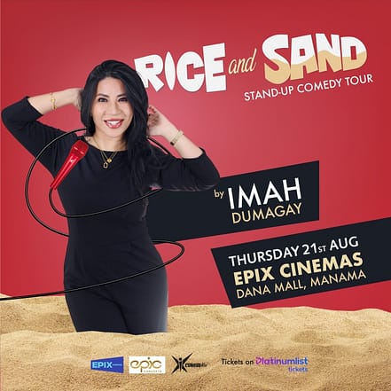 Rice & Sand by Imah in Epix Cinemas – Comedy Events JUZN.com Special Offers, Deals & Discounts